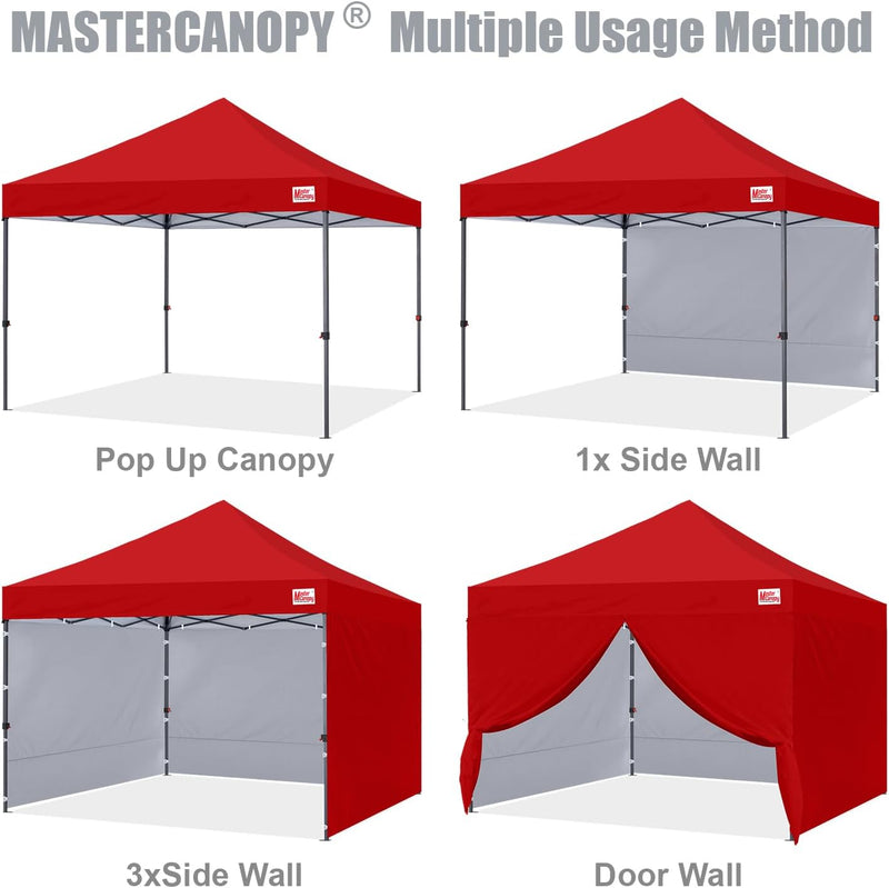 Load image into Gallery viewer, Leisure Sports Easy Pop-Up Canopy Tent with Sidewalls - 8x8, 10x10, 12x12
