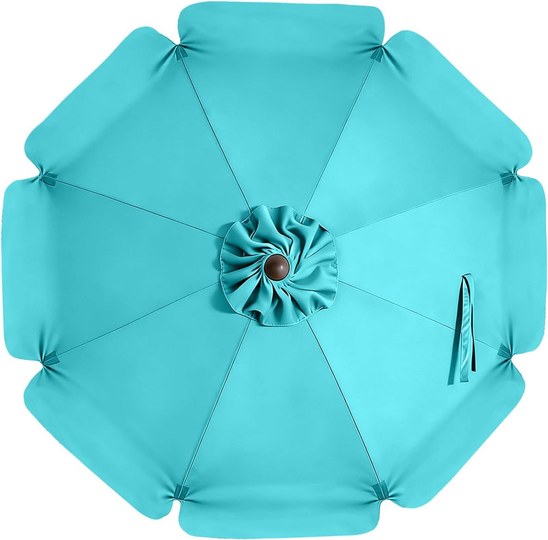 Load image into Gallery viewer, MASTERCANOPY Valance Patio Umbrella 6 Ribs 8 Ribs Replacement Top Only

