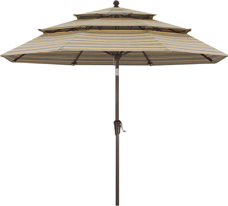 Load image into Gallery viewer, MASTERCANOPY 9ft 3-Tier Olefin Patio Umbrella 5-Year-Non-Fading
