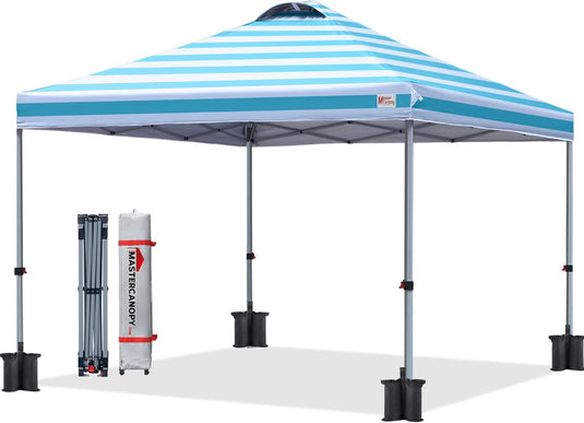 Leisure Sports Durable Pop-Up Canopy Tent with Sidewall - 8x8, 10x10