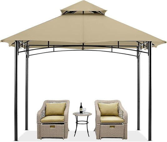 9x9/10x12/11x11 Outdoor Garden Patio Gazebo with Stable Steel Farme