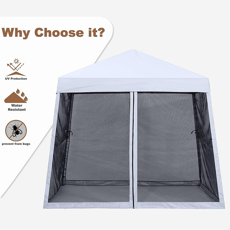 Load image into Gallery viewer, Leisure Sports Stable Pop-Up Canopy Tent with Mosquito Netting - 8x8, 10x10, 11x11
