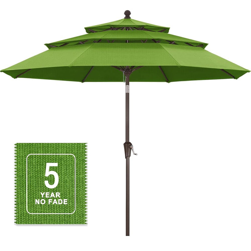 Load image into Gallery viewer, MASTERCANOPY 9ft 3-Tier Olefin Patio Umbrella 5-Year-Non-Fading
