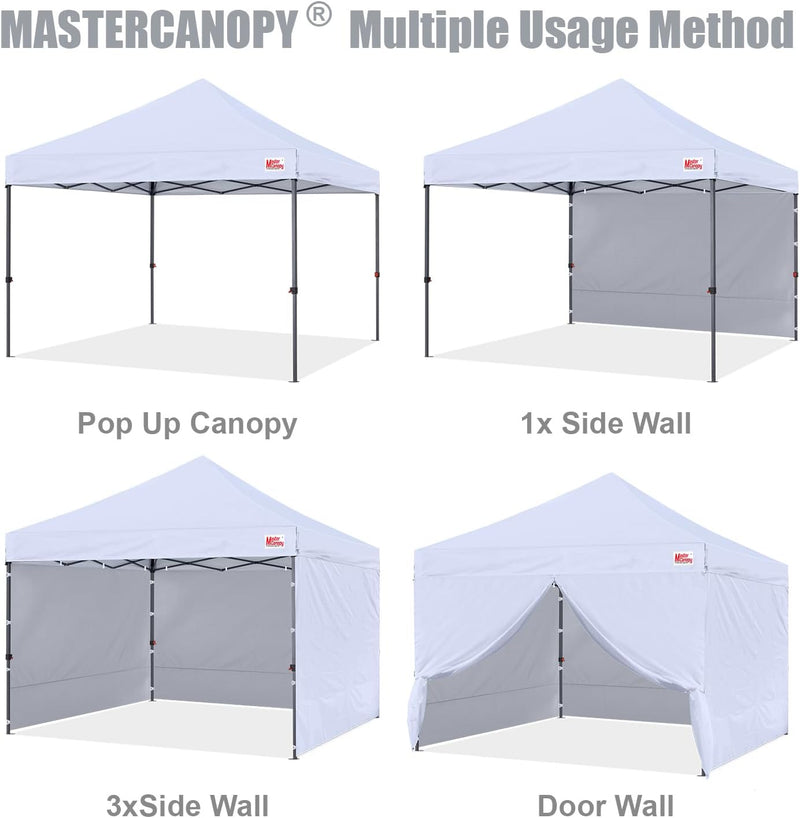 Load image into Gallery viewer, Leisure Sports Easy Pop-Up Canopy Tent with Sidewalls - 8x8, 10x10, 12x12
