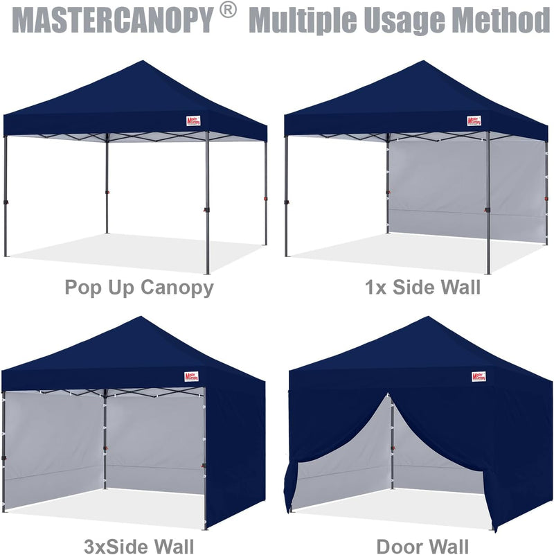 Load image into Gallery viewer, Leisure Sports Easy Pop-Up Canopy Tent with Sidewalls - 8x8, 10x10, 12x12
