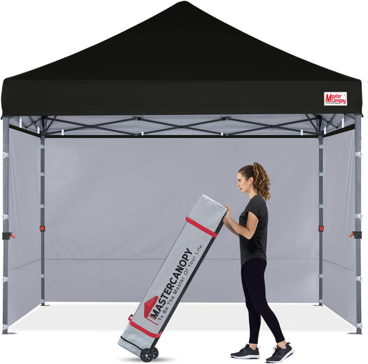 Leisure Sports Easy Pop-Up Canopy Tent with Sidewalls - 8x8, 10x10, 12x12