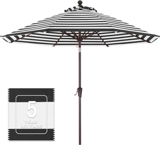 MASTERCANOPY Olefin 5-Year-Non-Fading 9ft Patio Outdoor Table Umbrella 8 Ribs
