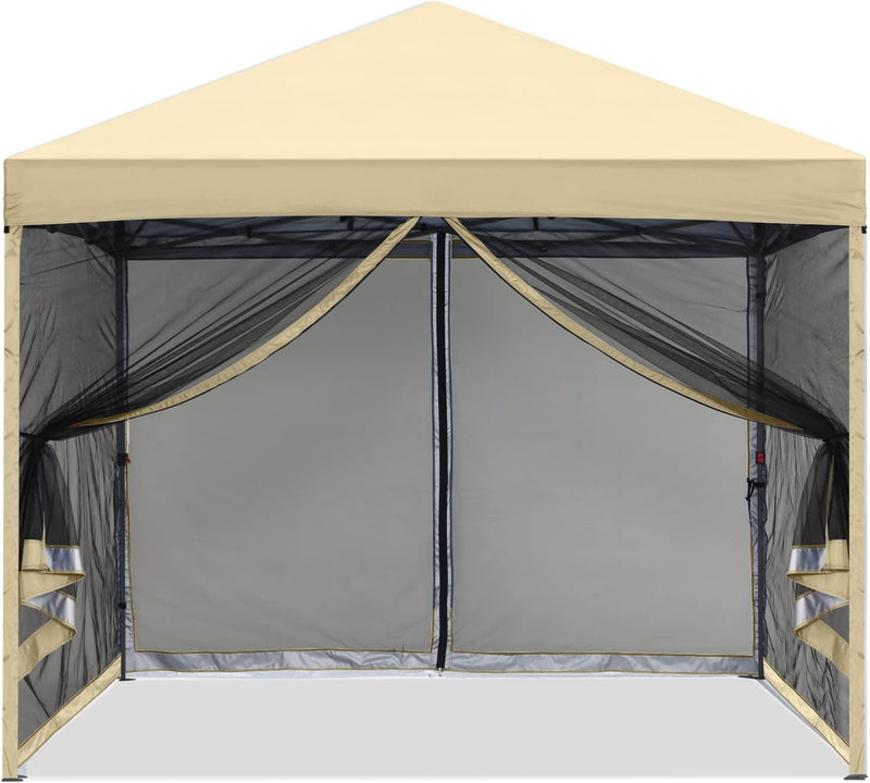 Load image into Gallery viewer, Leisure Sports Pop-Up Easy Setup Outdoor Canopy Tent with Netting Screen Walls - 8x8, 10x10
