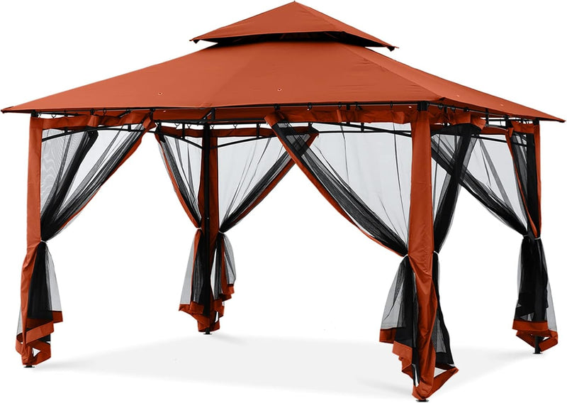 Load image into Gallery viewer, 9x9/11x11/10x12 Outdoor Garden Patio Gazebo with Netting Walls
