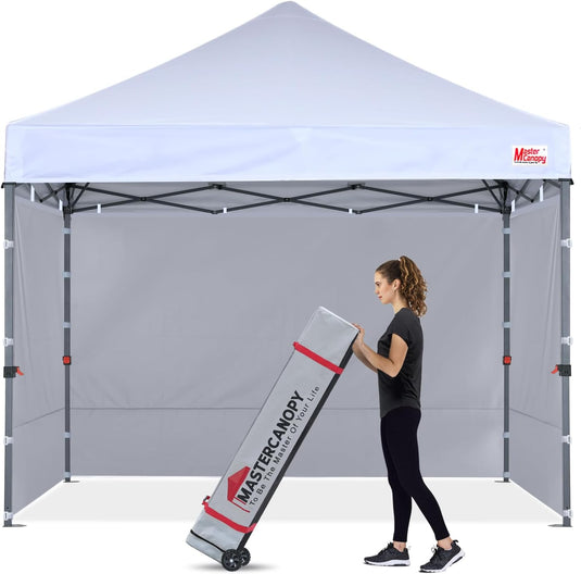 Leisure Sports Easy Pop-Up Canopy Tent with Sidewalls - 8x8, 10x10, 12x12