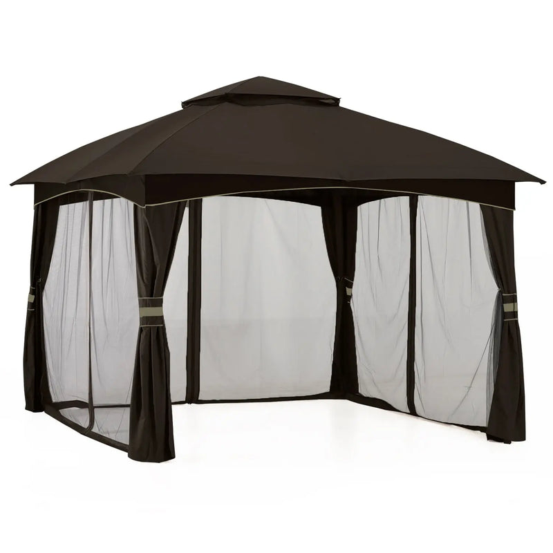 Load image into Gallery viewer, 8x8/10x10/10x12 Outdoor Patio Garden Gazebo with Steel Farme and Netting Walls
