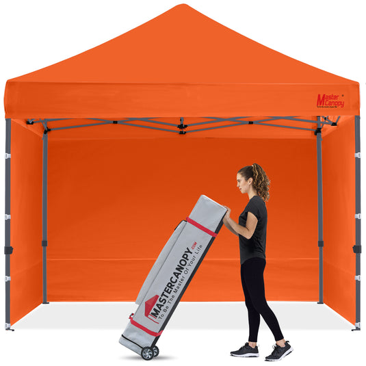 Leisure Sports Easy Pop-Up Canopy Tent with Sidewalls - 8x8, 10x10, 12x12