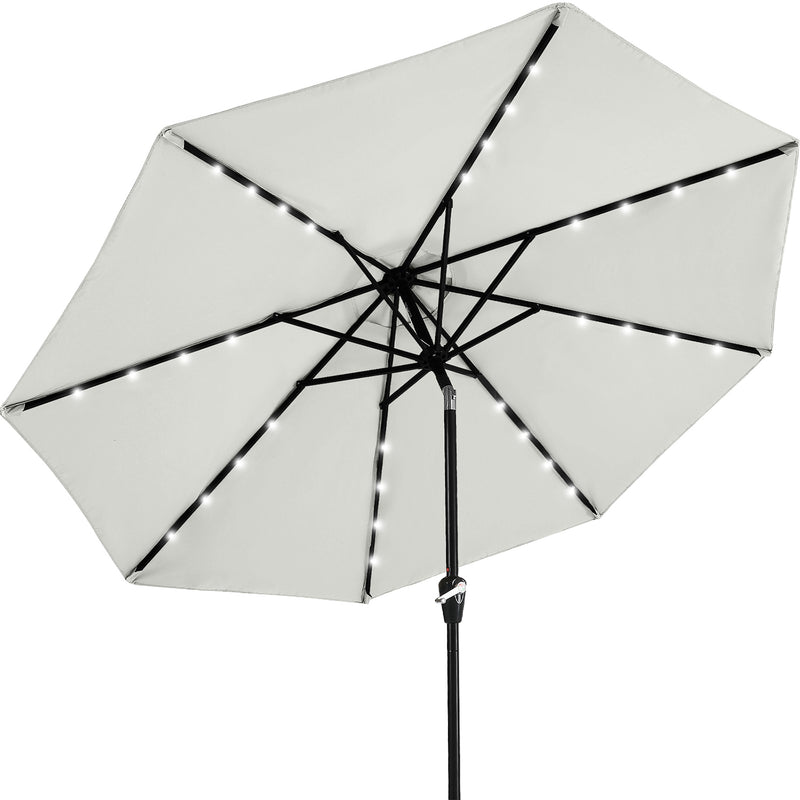 Load image into Gallery viewer, MASTERCANOPY Patio Umbrella with 32 Solar LED Lights 6&amp;8 Ribs
