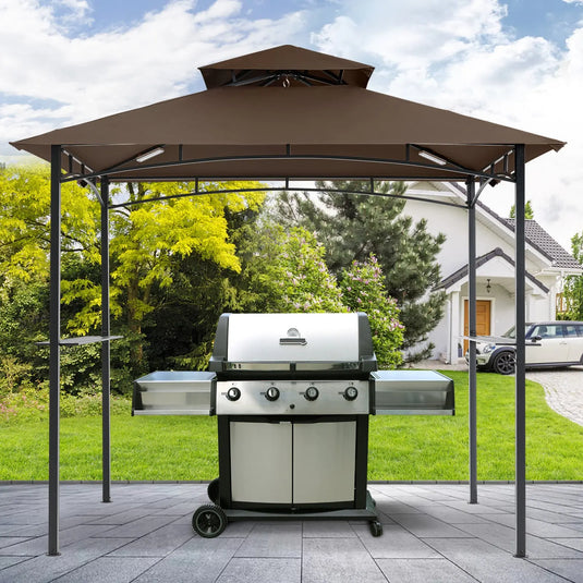 MASTERCANOPY  8x5 Grill Gazebo Replacement Canopy Top for Model L-GG001PST-F CA