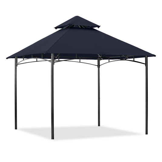 9x9/10x12/11x11 Outdoor Garden Patio Gazebo with Stable Steel Farme