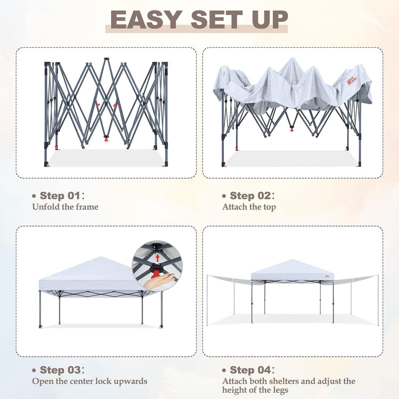 Load image into Gallery viewer, MASTERCANOPY 10x10 Pop-Up Canopy Tent with Two Shelters
