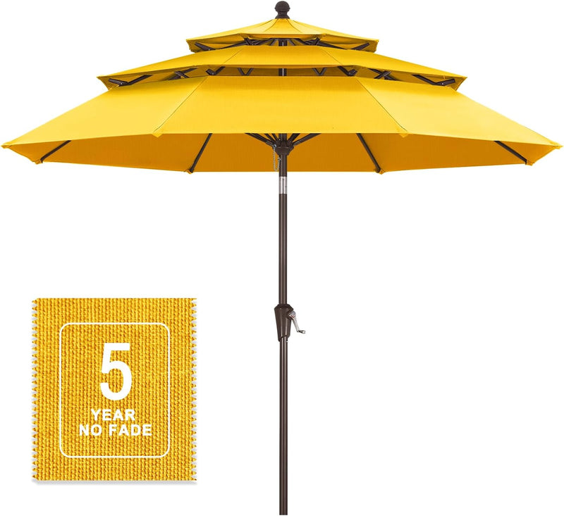 Load image into Gallery viewer, MASTERCANOPY 9ft 3-Tier Olefin Patio Umbrella 5-Year-Non-Fading
