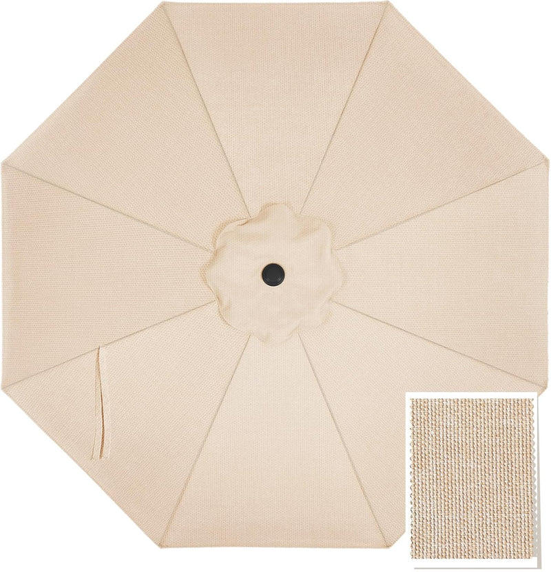 Load image into Gallery viewer, 9FT Patio Umbrella Replacement Canopy for 8 Ribs 5-Year-Non-Fading Olefin
