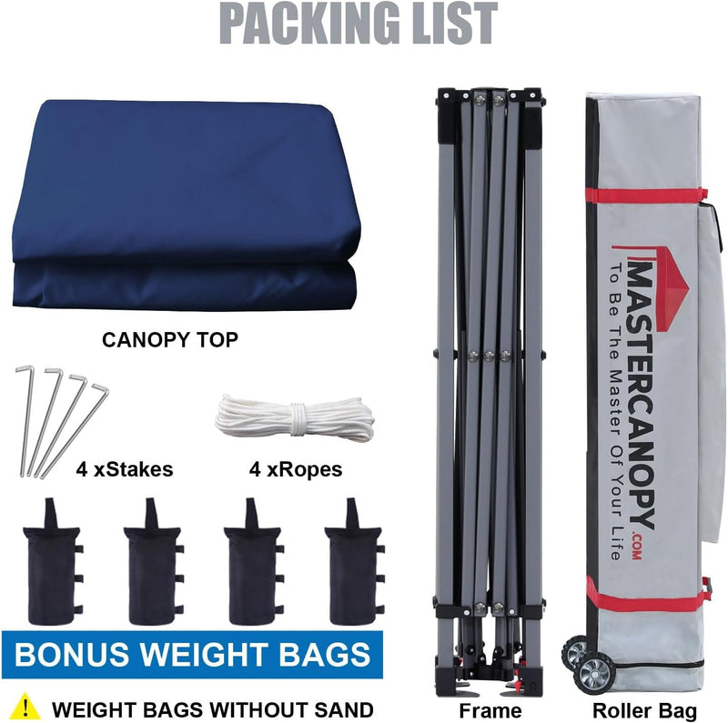 Load image into Gallery viewer, Leisure Sports Easy Pop-Up Canopy Tent with Sidewalls - 8x8, 10x10, 12x12
