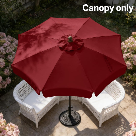 MASTERCANOPY Valance Patio Umbrella 6 Ribs 8 Ribs Replacement Top Only