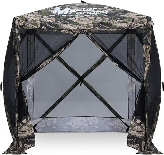 10x10/12x12 Portable Screen House Room Pop up Gazebo Outdoor Camping Tent