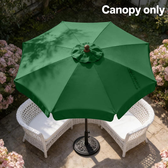 MASTERCANOPY Valance Patio Umbrella 6 Ribs 8 Ribs Replacement Top Only