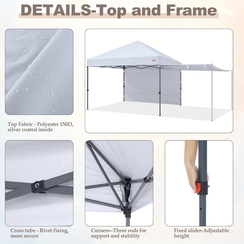 Load image into Gallery viewer, MASTERCANOPY 10x10 Pop-Up Canopy Tent with 2 Shelters-CA
