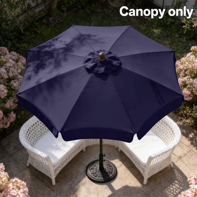 Load image into Gallery viewer, MASTERCANOPY Valance Patio Umbrella 6 Ribs 8 Ribs Replacement Top Only

