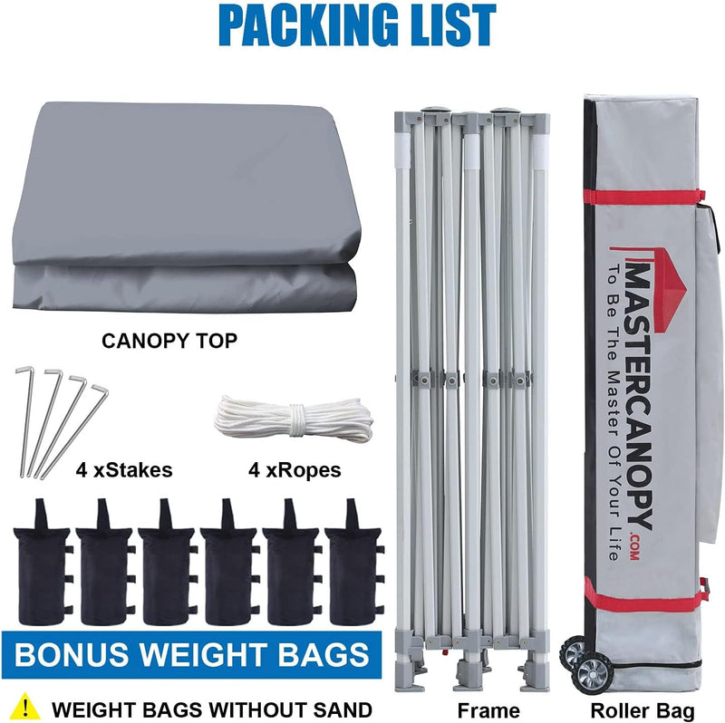 Load image into Gallery viewer, Mastercanopy Core-35 Premium Heavy Duty Instant Canopy Tent - 10x10, 10x15, 10x20
