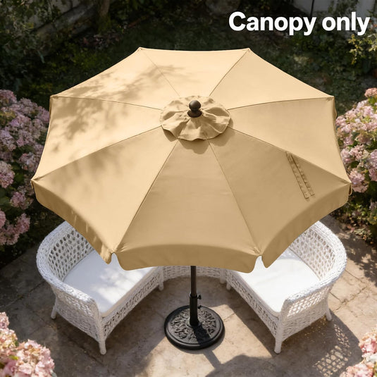 MASTERCANOPY Valance Patio Umbrella 6 Ribs 8 Ribs Replacement Top Only