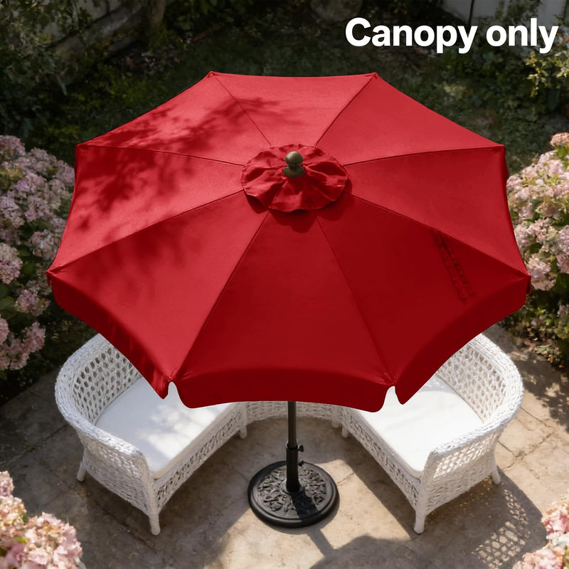 Load image into Gallery viewer, MASTERCANOPY Valance Patio Umbrella 6 Ribs 8 Ribs Replacement Top Only
