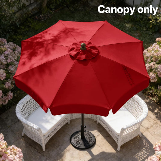 MASTERCANOPY Valance Patio Umbrella 6 Ribs 8 Ribs Replacement Top Only