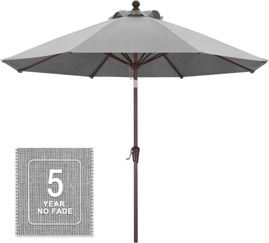 MASTERCANOPY Olefin 5-Year-Non-Fading 9ft Patio Outdoor Table Umbrella 8 Ribs