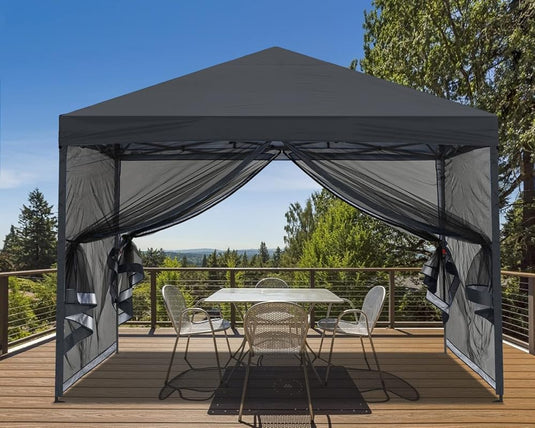 8x8, 10x10 Leisure Sports Pop-Up Easy Setup Outdoor Canopy Tent with Netting-CA