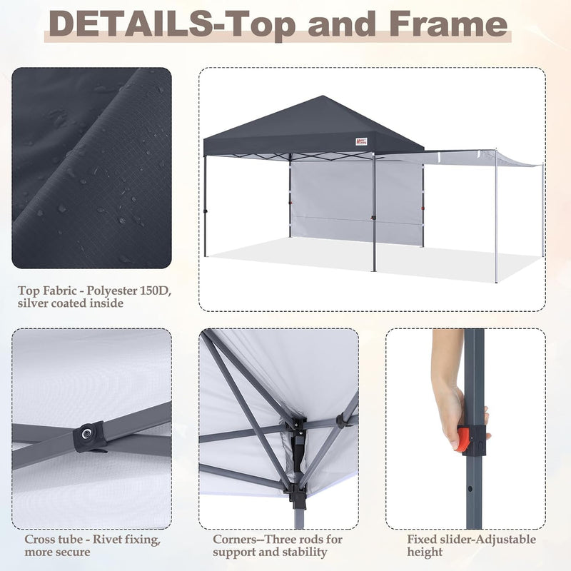 Load image into Gallery viewer, MASTERCANOPY 10x10 Pop-Up Canopy Tent with Two Shelters
