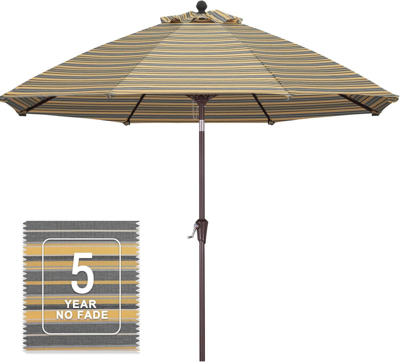Load image into Gallery viewer, MASTERCANOPY Olefin 5-Year-Non-Fading 9ft Patio Outdoor Table Umbrella 8 Ribs
