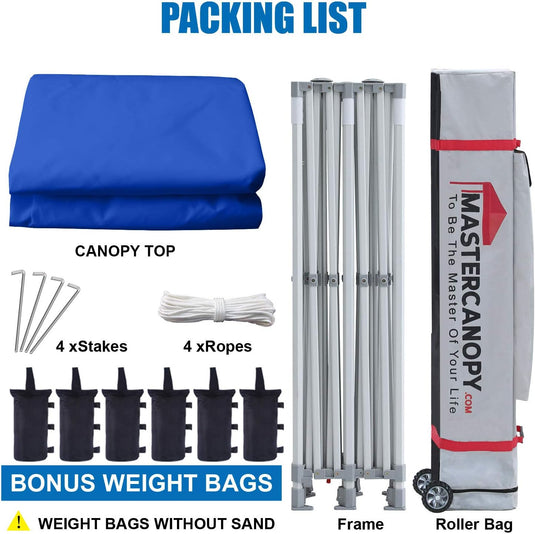 Mastercanopy Core-35 Premium Heavy Duty Instant Canopy Tent - 10x10, 10x15, 10x20