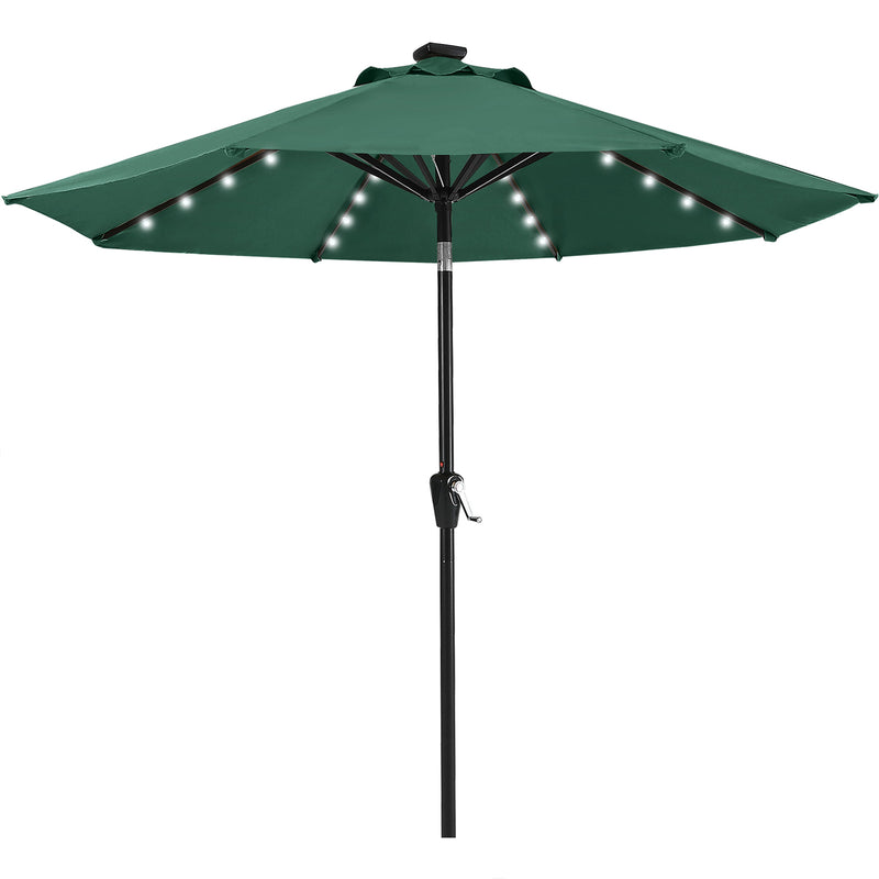Load image into Gallery viewer, MASTERCANOPY Patio Umbrella with 32 Solar LED Lights 6&amp;8 Ribs
