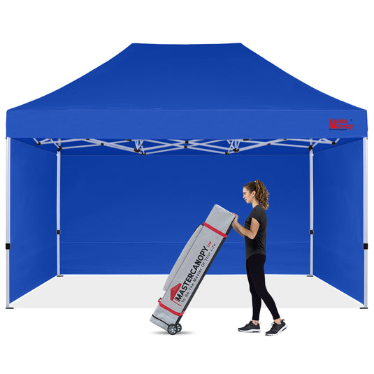 Mastercanopy Lite-30 Commercial Canopy Tent with Sidewalls - 10x10, 10x15, 10x20
