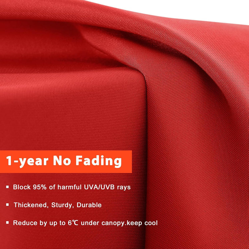 Load image into Gallery viewer, MASTERCANOPY Valance Patio Umbrella 6 Ribs 8 Ribs Replacement Top Only
