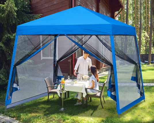 Leisure Sports Stable Pop-Up Canopy Tent with Mosquito Netting - 8x8, 10x10, 11x11