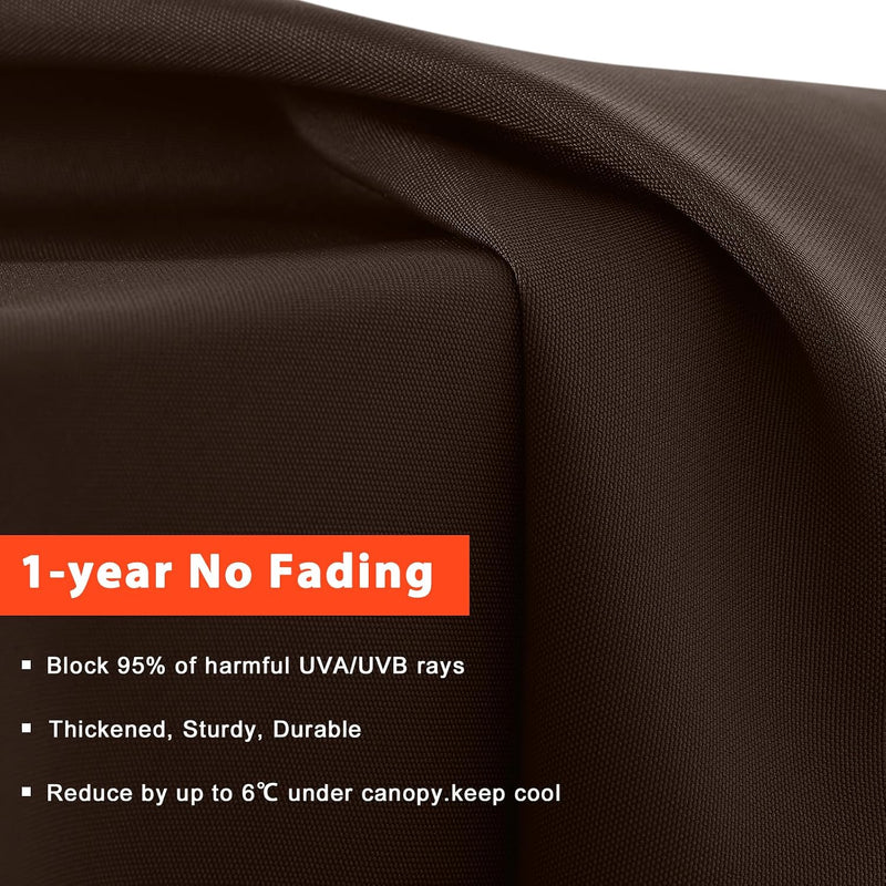 Load image into Gallery viewer, MASTERCANOPY Valance Patio Umbrella 6 Ribs 8 Ribs Replacement Top Only
