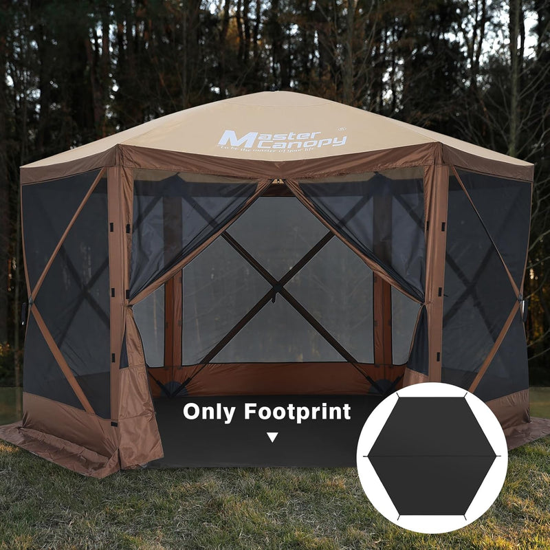 Load image into Gallery viewer, MASTERCANOPY Hexagonal Camping Tent Footprint 10x10
