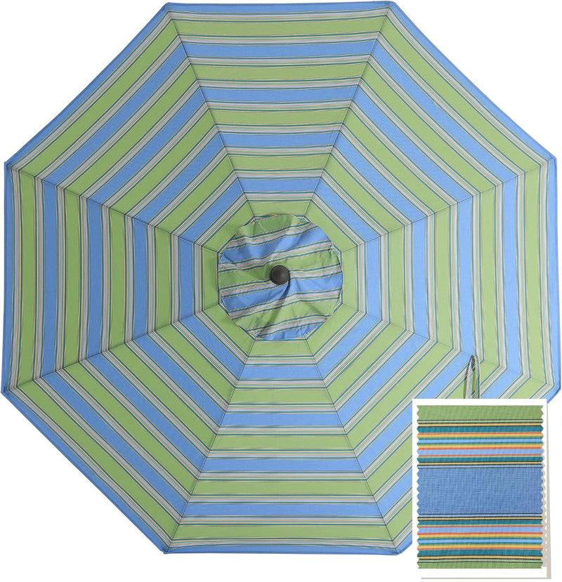 Load image into Gallery viewer, 9FT Patio Umbrella Replacement Canopy for 8 Ribs 5-Year-Non-Fading Olefin
