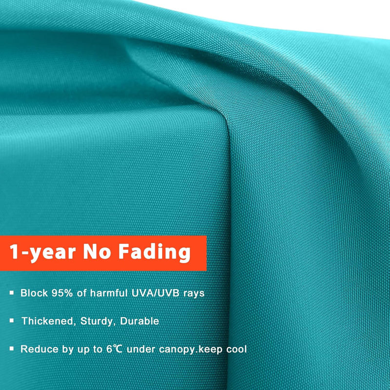 Load image into Gallery viewer, MASTERCANOPY Valance Patio Umbrella 6 Ribs 8 Ribs Replacement Top Only
