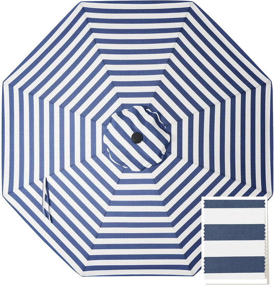 9FT Patio Umbrella Replacement Canopy for 8 Ribs 5-Year-Non-Fading Olefin