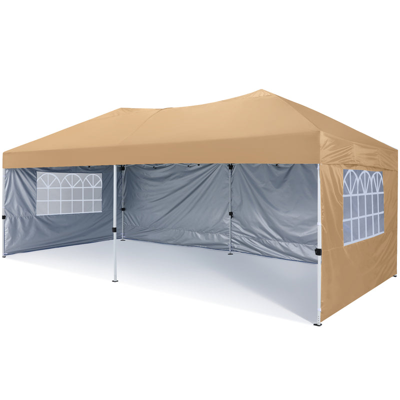 Load image into Gallery viewer, Leisure Sports Pop-Up Canopy Tent with Church Window Sidewalls - 10x10, 10x20
