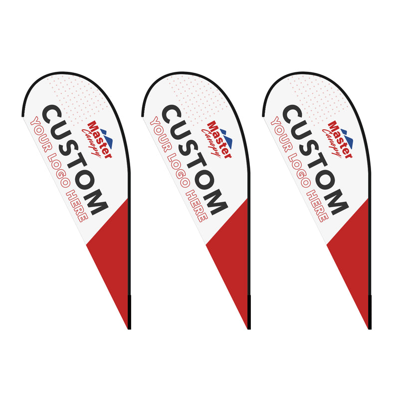 Load image into Gallery viewer, Custom Teardrop Feather Rectangle Blade Flag Panel Only 8 FT, 10 FT, 12 FT
