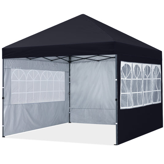 Leisure Sports Pop-Up Canopy Tent with Church Window Sidewalls - 10x10, 10x20