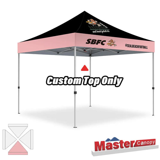 Custom Pop‑up Canopy Tent Top Only – 8x8, 10x10, 10x15, 10x20